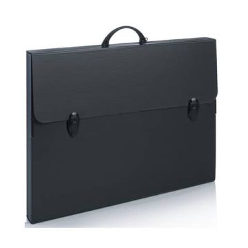 Valigetta in plastica Favorit Every Line Total Black 52x73x3 cm 100501107
