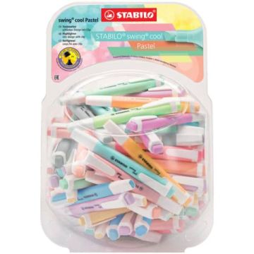 Espositore evidenziatori Swing Cool Pastel Stabilo 100 pz assortiti 275/100-8-2