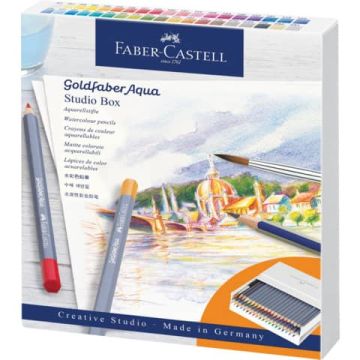 Matite acquarellabili Faber-Castell Goldfaber Aqua colori assortiti - conf. 38 pezzi - 114616