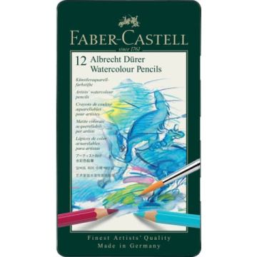 Matite acquerellabili Faber Castell Albrecht Dürer colori assortiti - conf. 12 pezzi - 117512