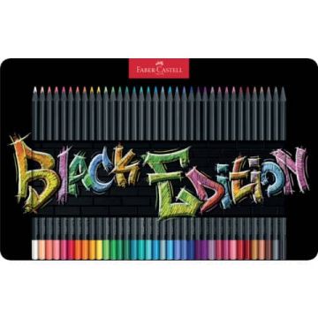 Matite colorate Faber Castell black edition colori assortiti - conf. 36 pezzi - 116437