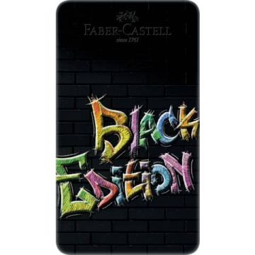Matite colorate Faber Castell black edition colori assortiti - conf. 12 pezzi - 116413