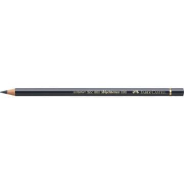 Matite colorate permanenti Faber Castell Polychromos mina 3,8 mm conf. 6 pezzi - grigio payne - 110181