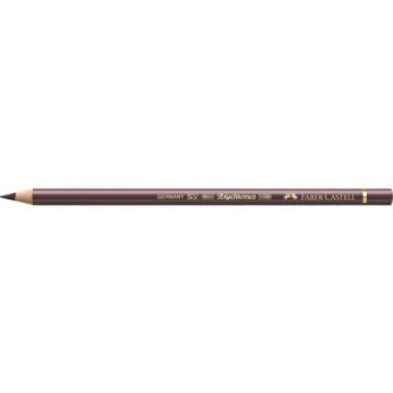 Matite colorate permanenti Faber Castell Polychromos mina 3,8 mm conf. 6 pezzi - Marrone van-Dyck - 110176