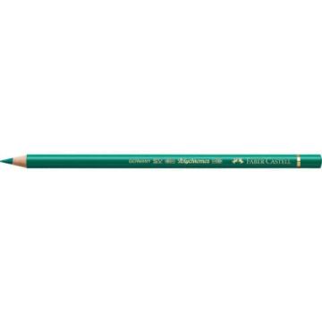 Matite colorate permanenti Faber Castell Polychromos mina 3,8 mm conf. 6 pezzi - verde ftalico scuro - 110264