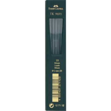 Mine Faber Castell Super Polymer 2 mm 2H conf. 10 pezzi - 127112