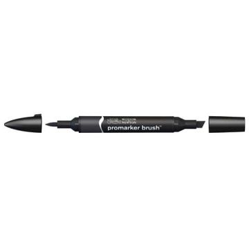 Pennarelli doppia punta Winsor&Newton brush black - 0204030