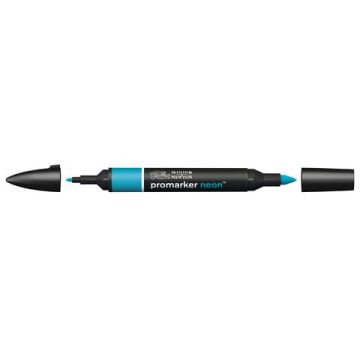 Pennarelli doppia punta Winsor&Newton neon volt blue - 0205407
