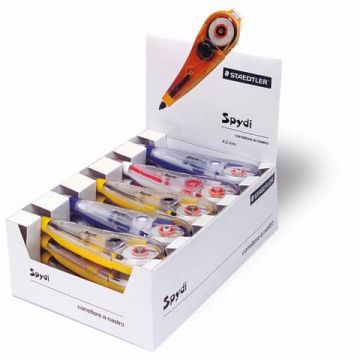 Espositore 20 correttori a nastro Staedtler Spydi 4,2 mm x 6,8 m assortiti - 941 20