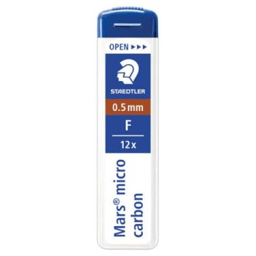 Mine sottili Staedtler Mars® micro carbon confezione da 12 pezzi F 0,5 mm - 250 05-F