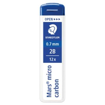Mine sottili Staedtler Mars® micro carbon confezione da 12 pezzi Staedtler 2B 0,7 mm - 250 07-2B