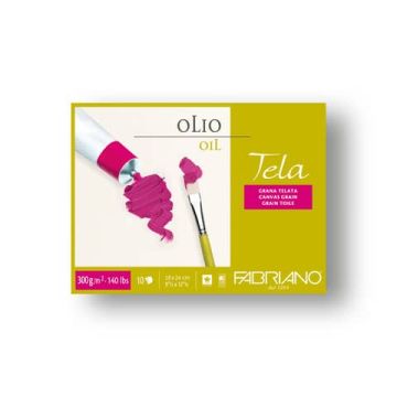 Blocco carta per pittura ad olio TELA 300g - 10 fogli - 18x24 cm - 68001824