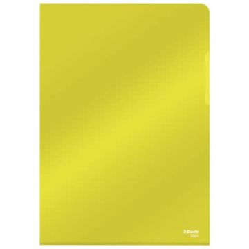 Cartella lucid ad L in PVC Esselte Crystal 220x310 mm conf. da 25 pezzi Esselte giallo - 554310