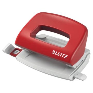 Perforatore a 2 fori con guida Leitz Metal rim Leitz rosso 50580025