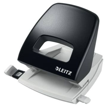 Perforatore a 2 fori con guida Leitz Metal rim 5005 Leitz nero 50050095