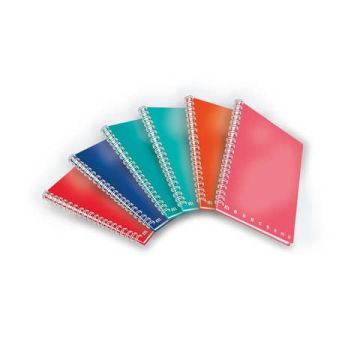 Quaderno Maxi spiralato Pigna Monocromo - 70 fogli A4 80 g/m2 colori assortiti quadretti 5M - 0215558 5M