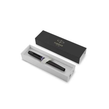 Penna stilografica Parker IM Vibrant Ring punta F inchiostro blu Parker Purple - 2172948