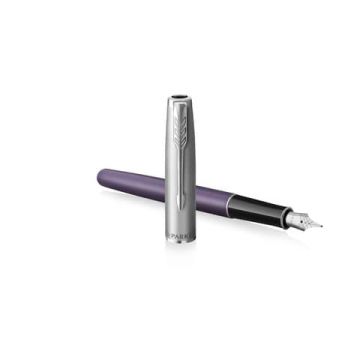 Penna stilografica Parker Sonnet Parker punta F inchiostro nero Parker Violet CT 2169366