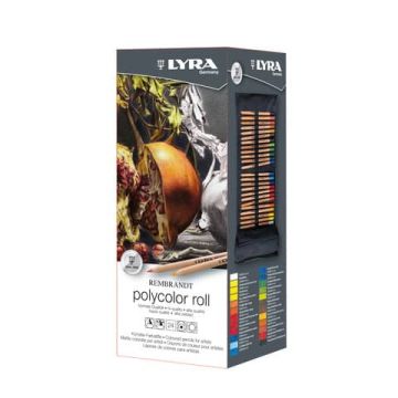 Matite colorate in astuccio arrotolabile Lyra Polycolor conf. da 24 colori assortiti - L2004240