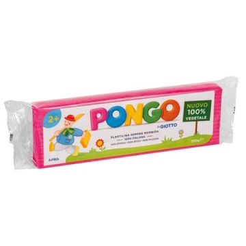 Panetto di plastilina 100% vegetale Pongo by Giotto 350 g magenta - F603511
