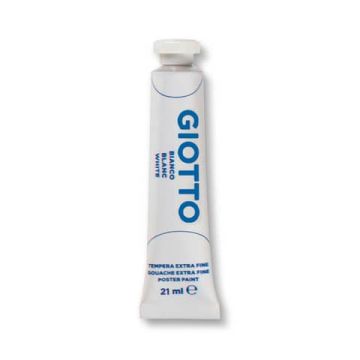 Tempera Giotto Extra ultrafine in tubetto 21 ml bianco F35500100