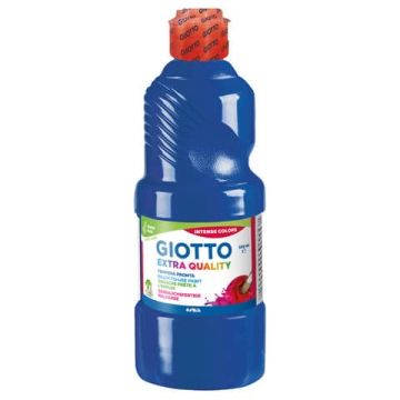 Tempera pronta Giotto Extra Quality in flacone 500 ml blu oltremare F53281700