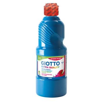 Tempera pronta Giotto Extra Quality in flacone 500 ml ciano F53281500