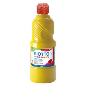Tempera pronta Giotto Extra Quality in flacone 500 ml giallo scuro F53280300