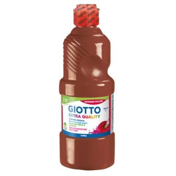 Tempera pronta Giotto Extra Quality in flacone 500 ml marrone F532828