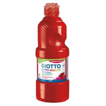 Tempera pronta Giotto Extra Quality in flacone 500 ml rosso vermiglione F532807
