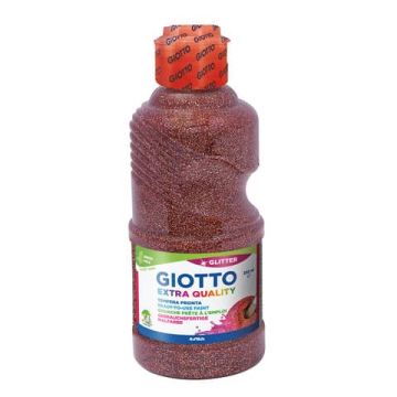 Tempera pronta Giotto glitter in flacone 250 ml bronzo glitterato F53120700