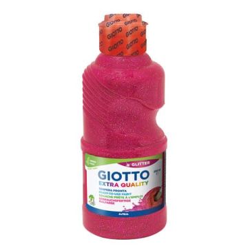 Tempera pronta Giotto glitter in flacone 250 ml magenta glitterato F53120300