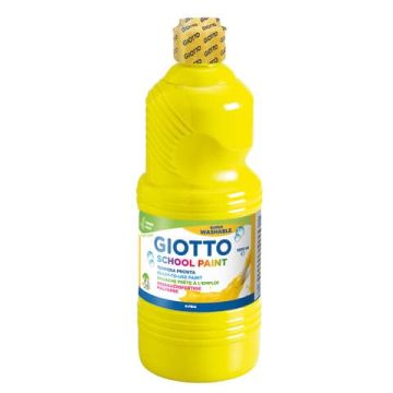Tempera pronta Giotto School Paint in flacone 1 L giallo F535502