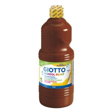 Tempera pronta Giotto School Paint in flacone 1 L marrone F535528