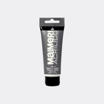 Colore acrilico Maimeri in tubetto 75 ml bianco di titanio - M0916018