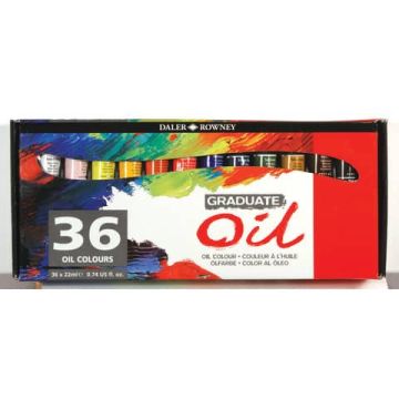 Colori a olio Daler Rowney Graduate Oil in tubetto 22 ml 36 colori assortiti D117522036