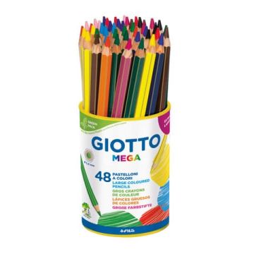 Matite colorate Giotto Mega in conf. 48 colori assortiti F518100