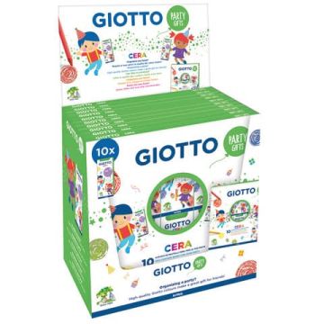 Pastelli a cera Giotto Party Set in conf. 10 10 astucci da 4 colori assortiti - F311000