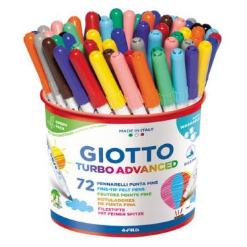 Pennarelli Giotto Turbo Advanced in conf. 72 colori assortiti F520300