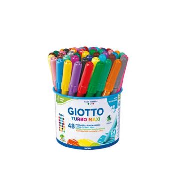 Pennarelli Giotto Turbo Maxi in conf. da 48 colori assortiti F526300