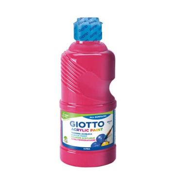 Tempera acrilica Giotto in flacone da 250 ml magenta F534010