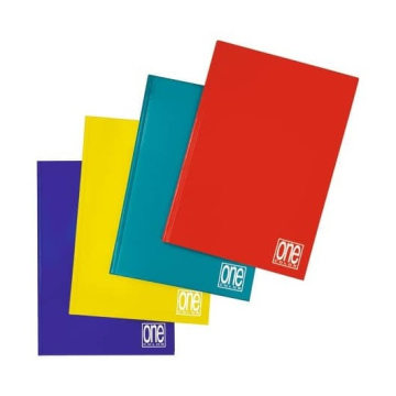 Maxi quaderno cartonato One Color - A5 60 gr/mq - 288 facciate 4M quadretti 4 mm colori assortiti - 2216