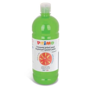Tempera brillante in bottiglia in PET Primo Primi Passi 1000 ml verde chiaro 204BR1000600