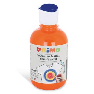 Colore per tessuto in bottiglia Primo con tappo dosatore 300 ml arancio - 411TX300250