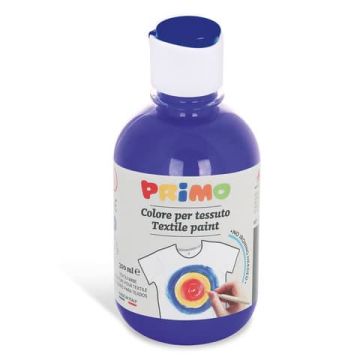 Colore per tessuto in bottiglia Primo con tappo dosatore 300 ml blu oltremare - 411TX300500