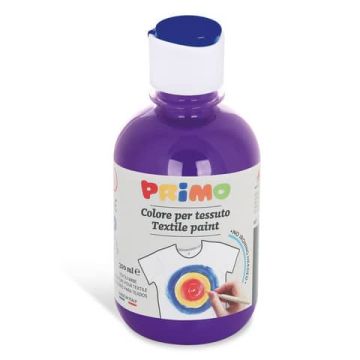 Colore per tessuto in bottiglia Primo con tappo dosatore 300 ml viola - 411TX300400