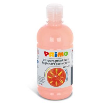 Tempera brillante in bottiglia in PET Primo Primi Passi 500 ml rosa carne 202BR500331