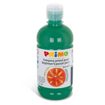 Tempera brillante in bottiglia in PET Primo Primi Passi 500 ml verde scuro 202BR500630