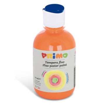 Tempera in bottiglia primi passi Primo 300 ml arancione fluo 255TF300250