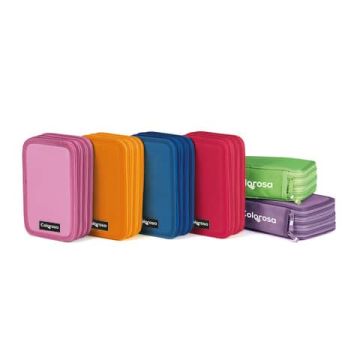 Astuccio a 3 ZIP Colorosa linea Colors 13x20x7 cm 698300